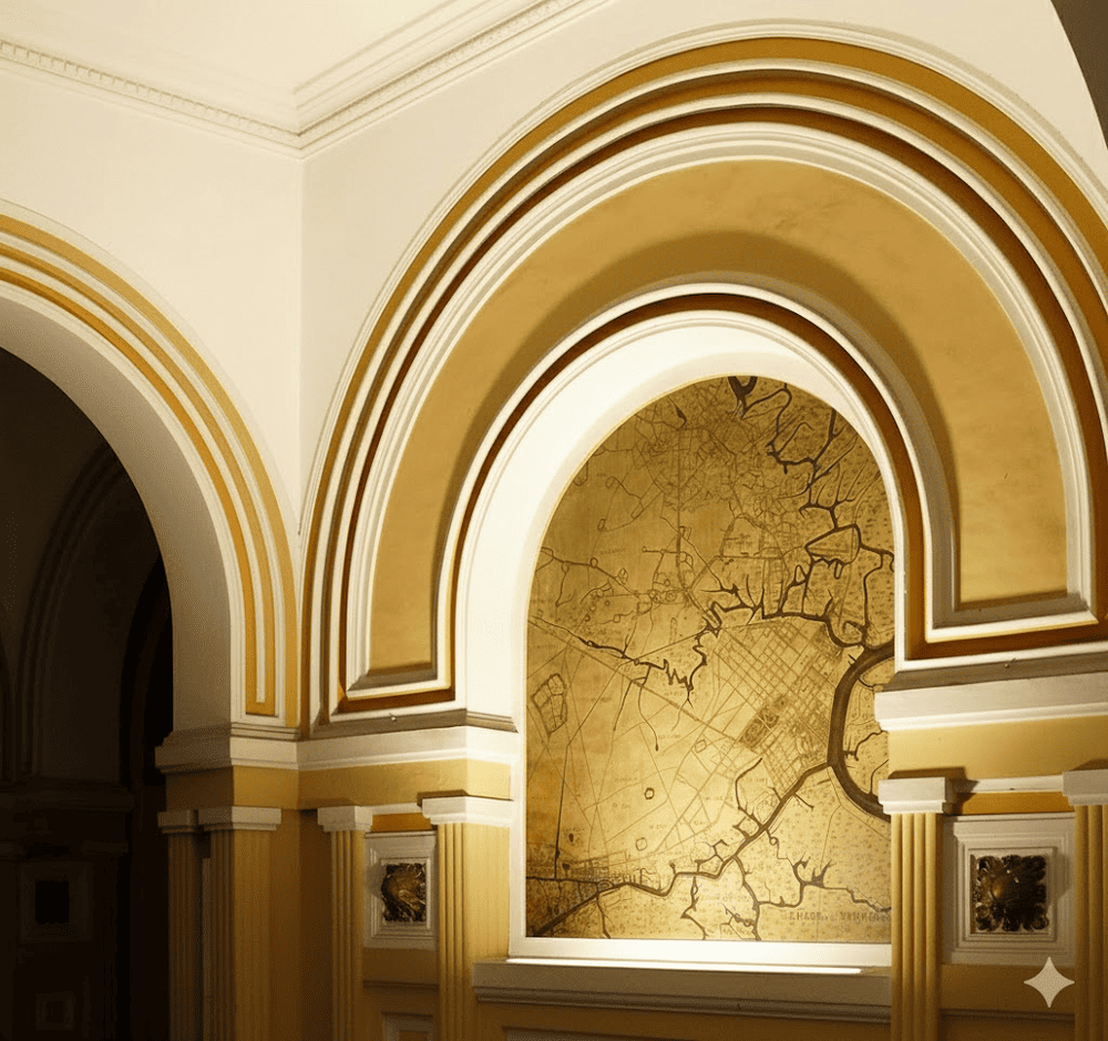 The map “Saigon et ses environs 1892” reflects the Saigon layout during the colonial era